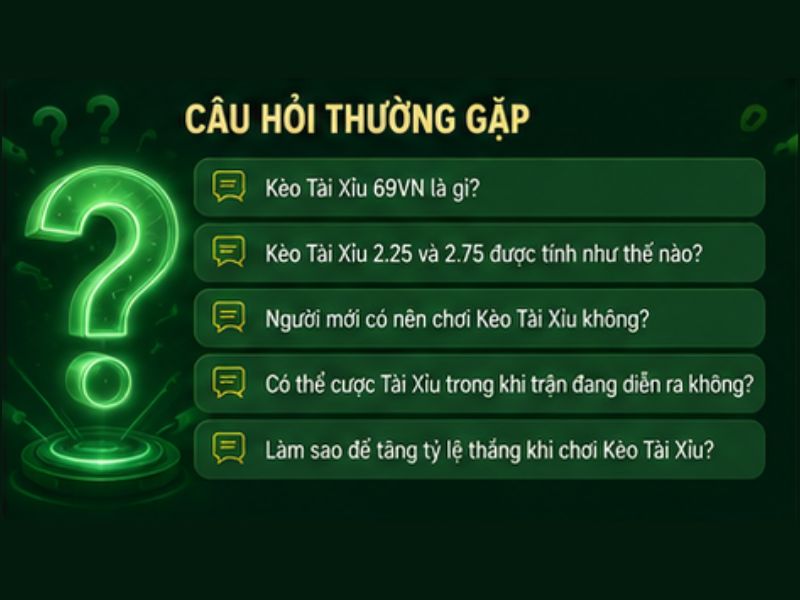 Câu Hỏi Thường Gặp Kèo Tài Xỉu 69VN