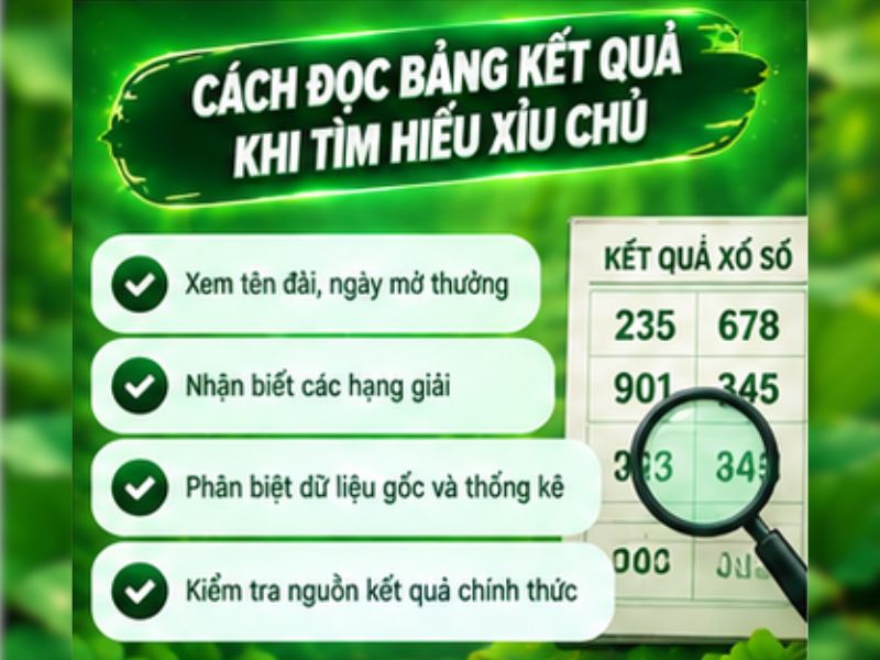 Cách Đọc Và Hiểu Bảng Kết Quả Khi Tìm Hiểu Xỉu Chủ
