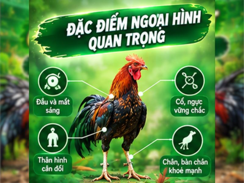 Cách Lựa Gà Đá Qua Đặc Điểm Ngoại Hình