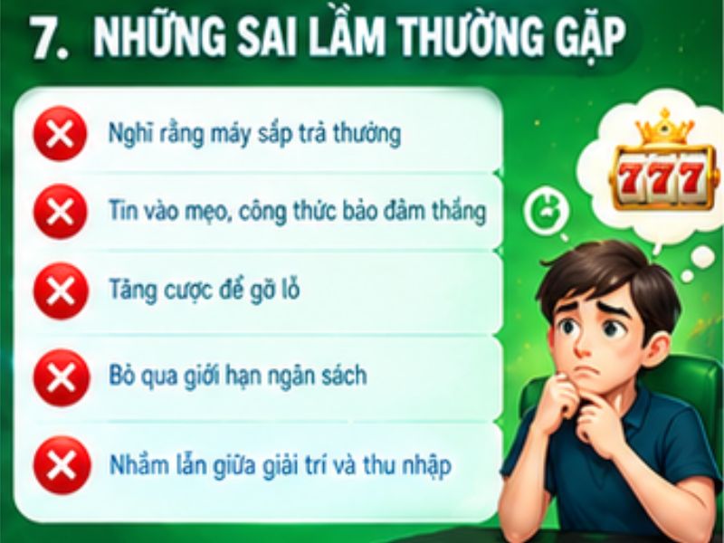 Những quan niệm sai lầm khi chơi nổ hũ