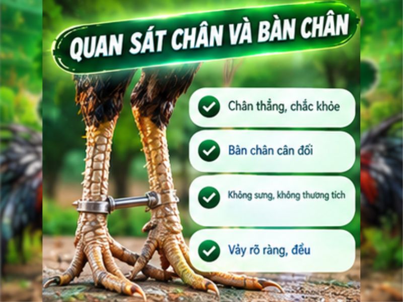 Quan sát chân và bàn chân